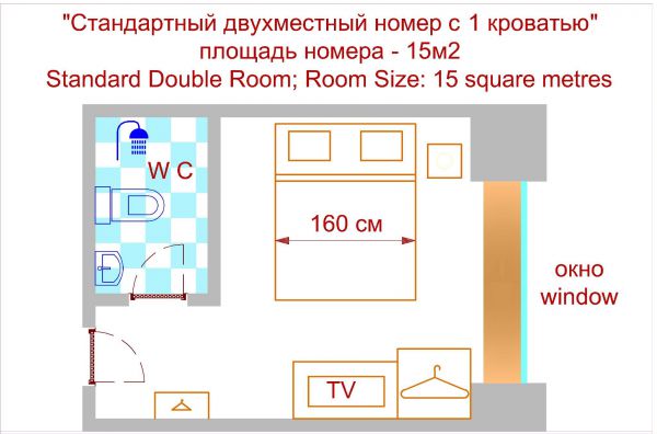 Насколько площадь гостиной больше площади спальни