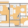 Апартаменты КвартираСвободна на Киевской, Четырёхместные апартаменты с двумя комнатами (Кутузовский пр-т, 8), фото 13