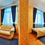 Отель Славия, Комфорт с двумя односпальными кроватями и диваном, фото 6